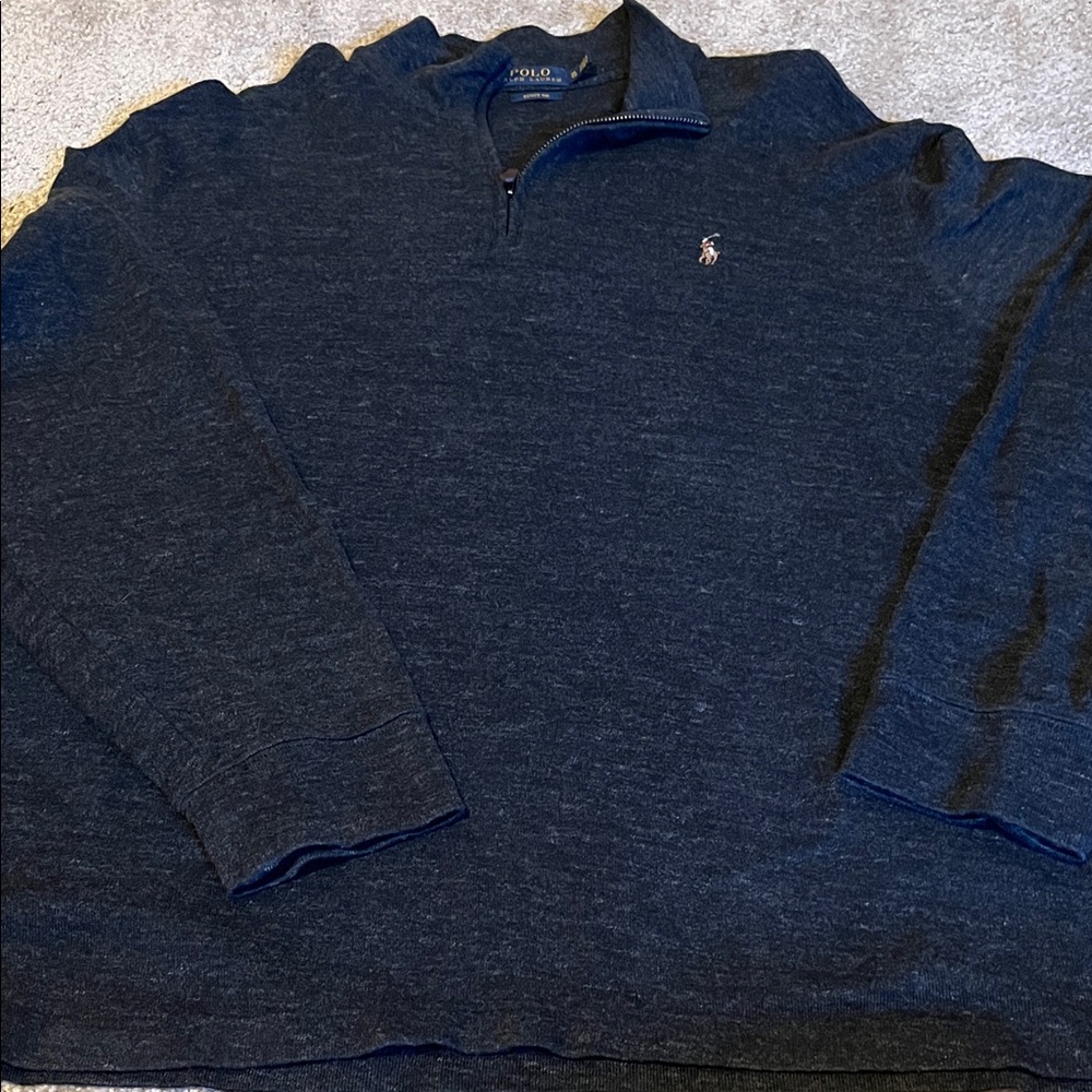 Polo by Ralph Lauren Dark Gray Estate Rib Sweater